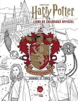 Hachette/ раскраска по номерам/ Harry Potter - Gryffondor - le livre de coloriage officiel