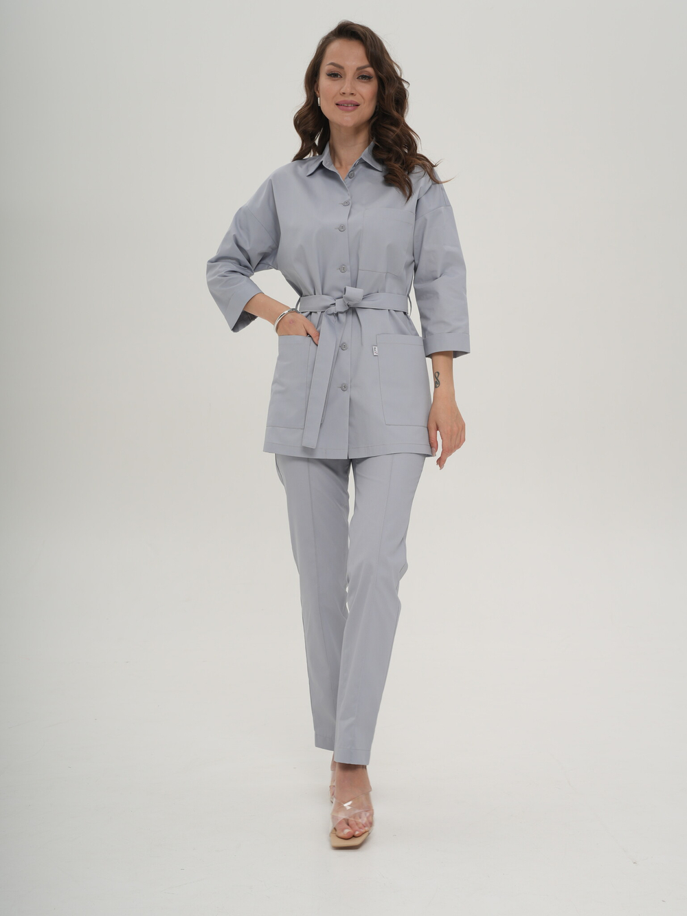 Блуза медицинская женская | Бл-367 3/4 сатори