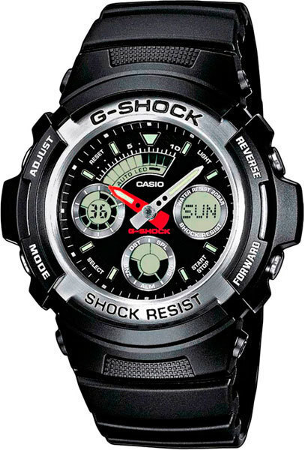 Японские наручные часы Casio G-SHOCK AW-590-1A