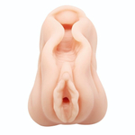 Телесный мастурбатор-вагина AVA с необычным дизайном (Цвет: телесный)