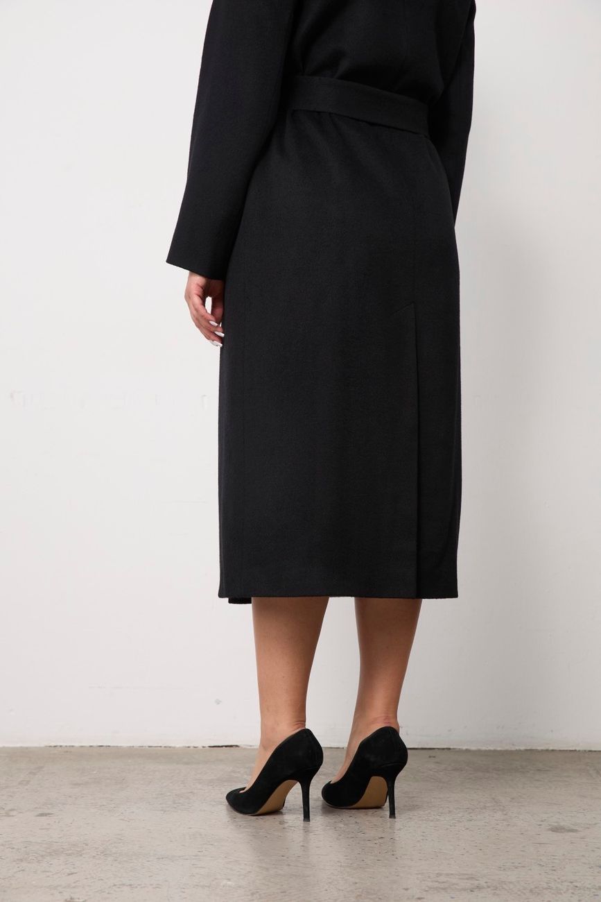 Пальто-халат, черный