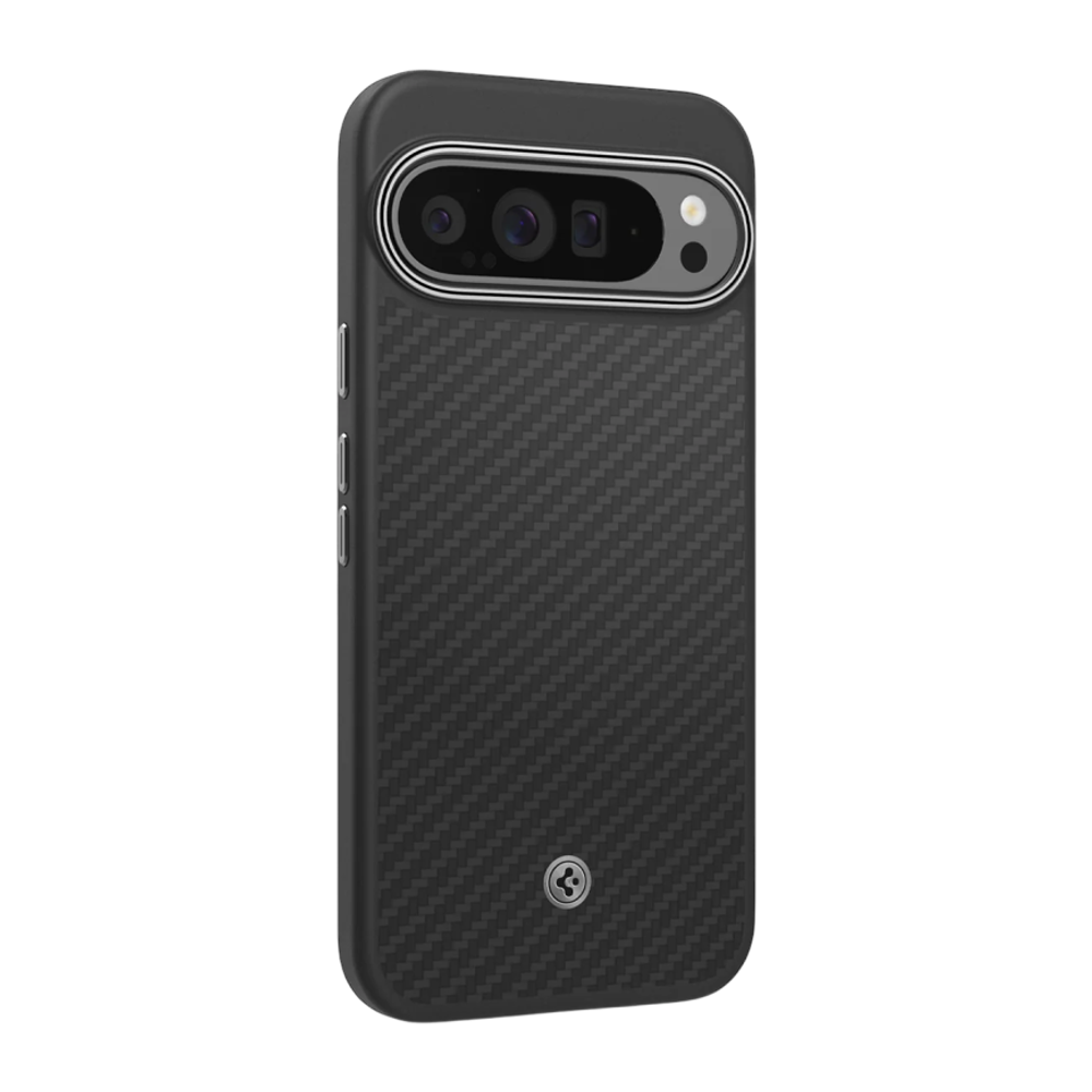 Арамидный чехол Spigen Enzo Aramid для Google Pixel 9 Pro XL Гибридный чехол из арамидного волокна Aerocore с повышенным уровнем защиты при падении. Made for Google