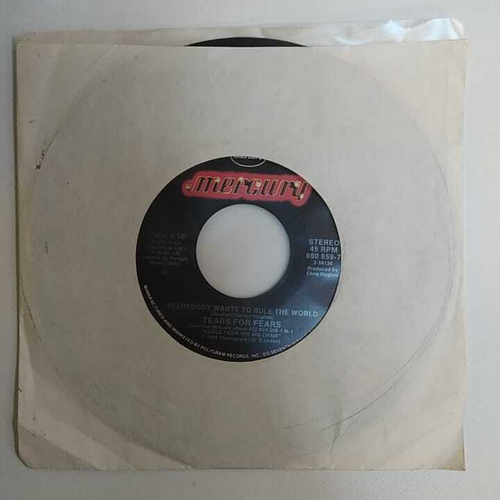 Tears For Fears - Everybody Wants To Rule The World (США 1985г.) 7", 45 RPM, Single