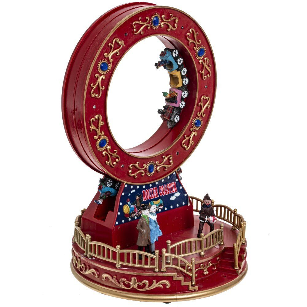 GAEM Фигурка декоративная "Рождество" (4 мелодии, подсвет, движ, 3xAA н/п, +USB), L19 W19 H28 см