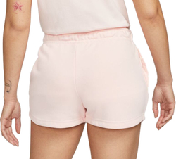 Женские теннисные шорты Nike Sportswear Essential Short French Terry W - atmosphere/white - Blue Pink
