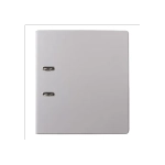 Регистратор 70мм BRAUBERG двухсторонний ПВХ, см. инф. окно серый