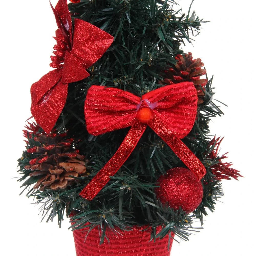 Елка в горшке «Зимняя нежность» 40 см, Красный