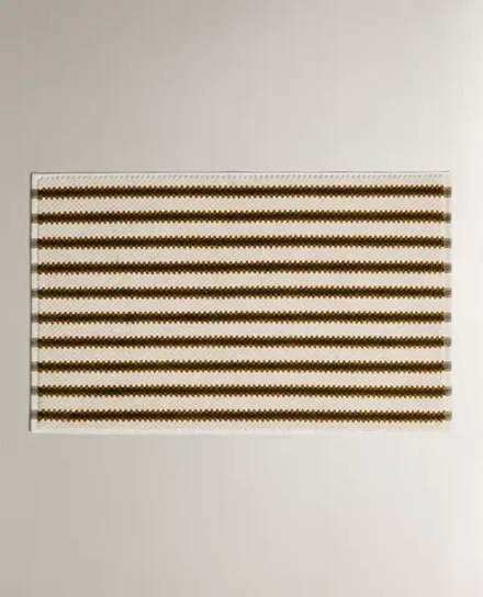 ZARA HOME ЖАККАРДОВЫЙ КОВРИК ДЛЯ ВАННОЙ, ЗЕЛЕНЫЙ