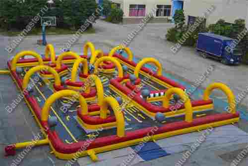 Надувная трасса "Час пик", 15*15*2,5 м