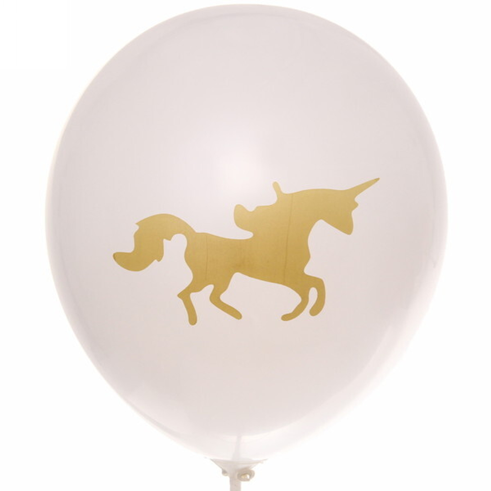 Воздушные шары 5 шт, 12»/25см «Единорожек»