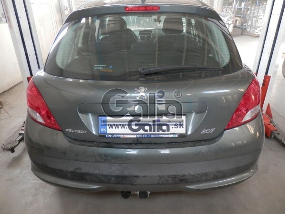 Фаркоп оцинкованный Galia P032A для Peugeot 207 хетчбек 2006-2012(паспорт и сертификат в комплекте)(без электрики)