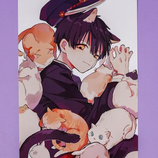 Набор постеров "Туалетный мальчик Ханко-кун" 8 шт, 42х29см