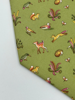 Галстук зелёный с животными Salvatore Ferragamo