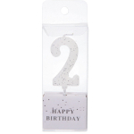 Свеча для торта Цифра Фактура «2» 4,6 см