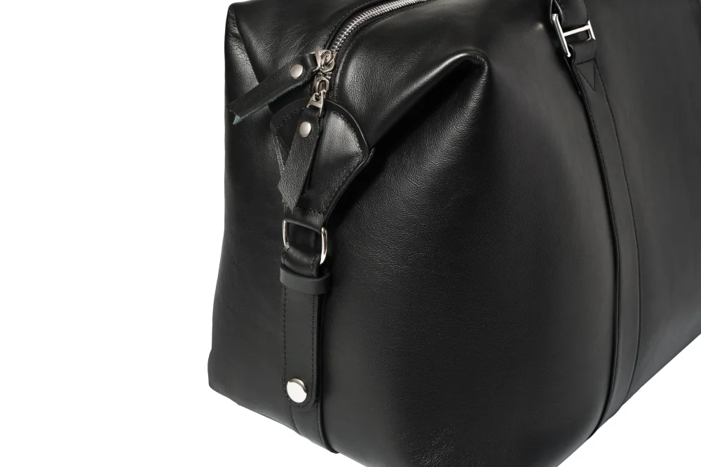 Дорожная сумка из натуральной кожи "Atlas Black"