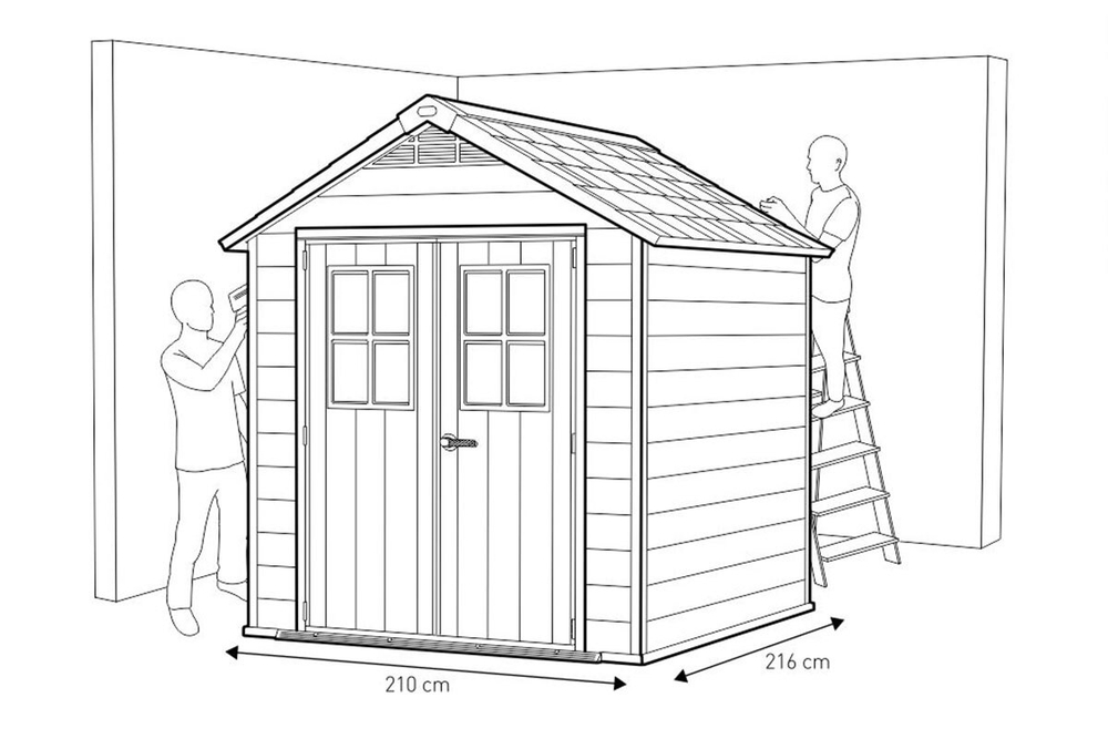 Сарай пластиковый Newton 757