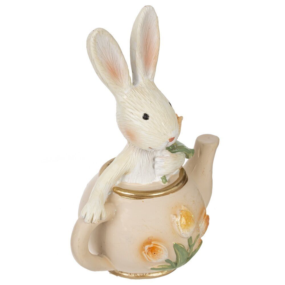 GAEM Фигурка декоративная "Заяц в чайнике", L8 W5 H10 см