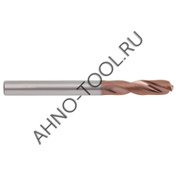 Сверло  5.5мм  твердосплавное 3D без подвода СОЖ. SP-X800030550 VHM AHNO по стали, чугуну, нерж. и ж