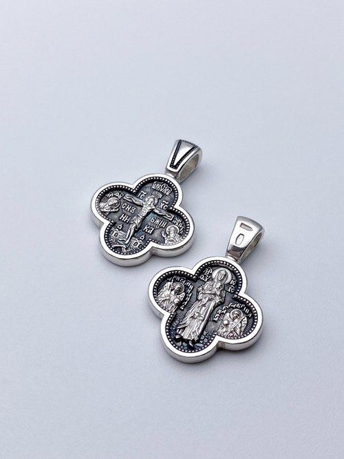 Крест из серебра/Частичное чернение/Валаамская БМ