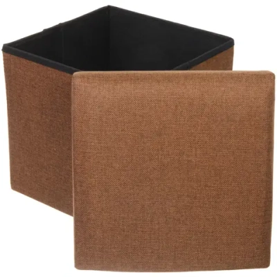 Короб для хранения вещей складной «ВЕСТА», цвет коричневый, 31*31*30.5см