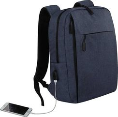 Çanta \ Bag \ Рюкзак  USB Charging Computer,  Business, Laptop, Travel Backpack blue