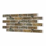 Клинкерная термопанель ППС Керамин Колорадо 4 Коричневый 1020х455 мм