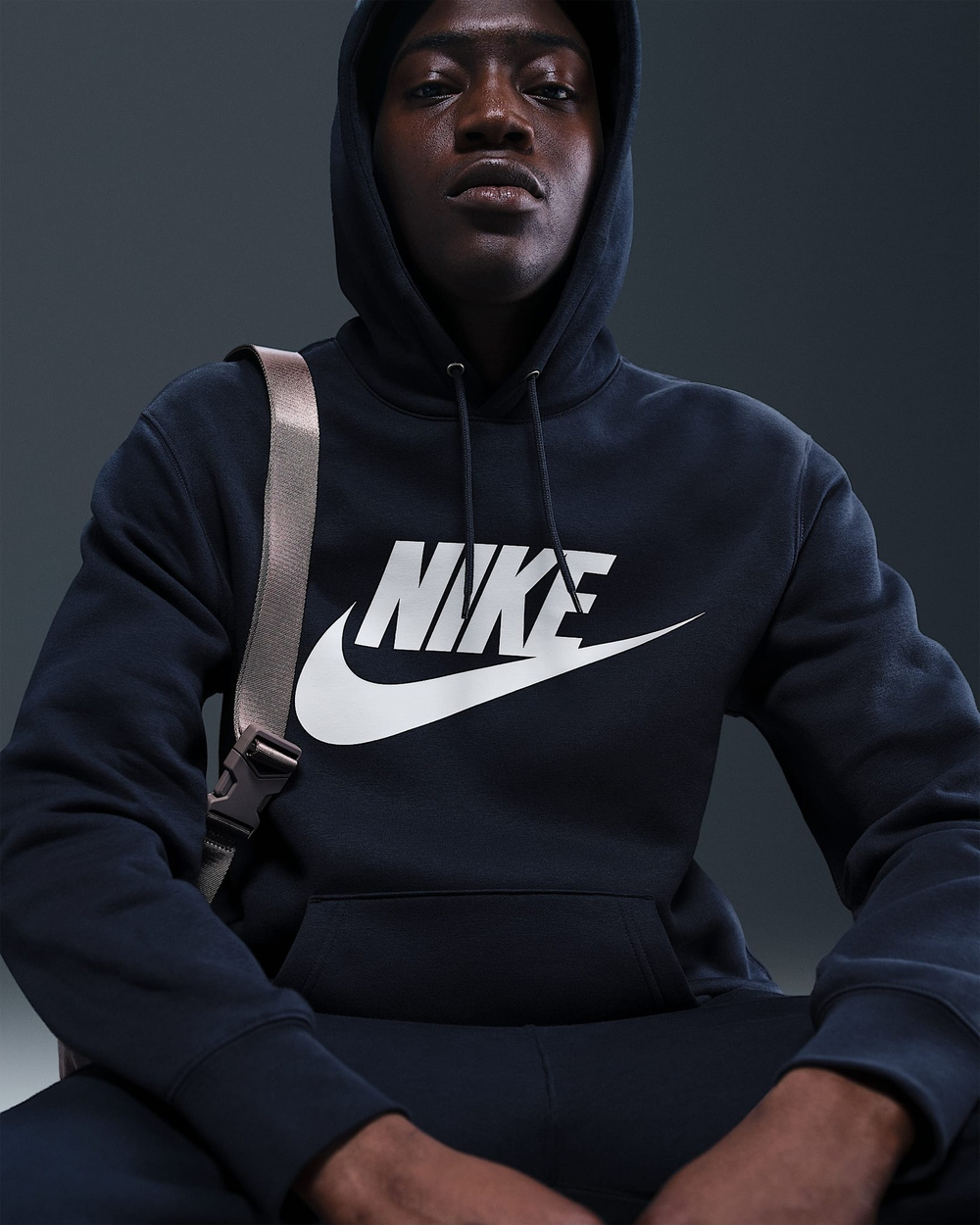 Толстовка мужская NIKE M NK CLUB BB PO GFX HOODIE