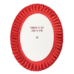 Овал № 3-25. Размер 138 х 178 мм. Цвета лент в ассортименте.