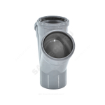 Крестовина PP-H 1-плоскостная серый BASE Дн 110х110х110х45гр б/нап в/к VALFEX 27111110