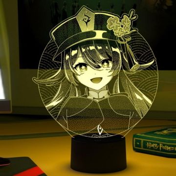 3D лампа Геншин Импакт, Genshin Impact. Ху Тао