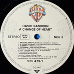 David Sanborn - A Change Of Heart (Германия 1987г.)