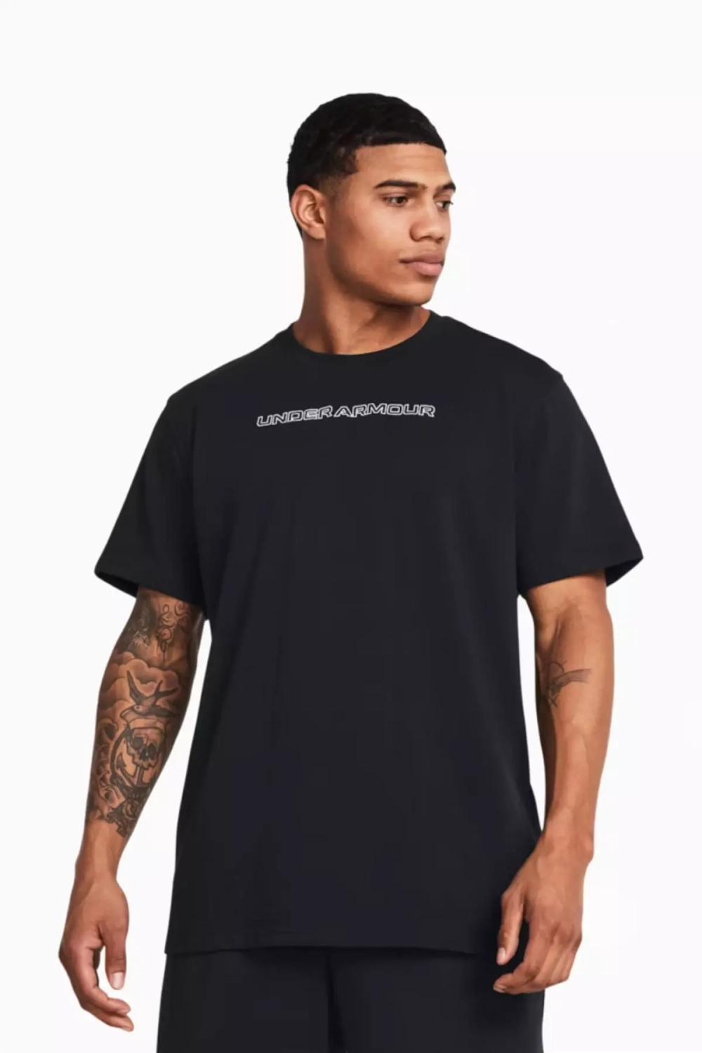 Футболка Under Armour Heavyweight Logo Overlay - черный