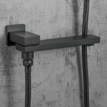 Душевая система 35к G7117-6 GAPPO лейка "Тропический душ" встраиваемая ЧЕРНЫЙ