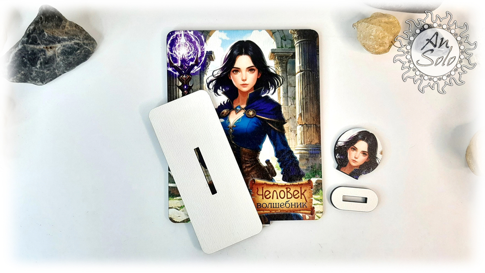 Женский аватар Человек Волшебник для настольных игр, ДНД