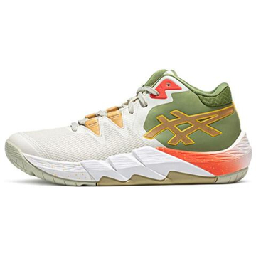 Asics Unpre Ars 2 High Топ Баскетбольные кроссовки Унисекс Бежево-зеленый