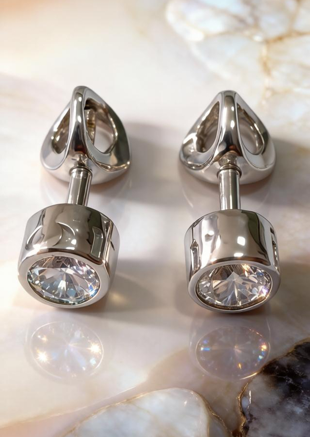 Ювелирные серьги из серебра 925 пробы