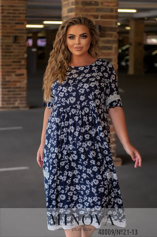 Платье 21-13-Синий Minova