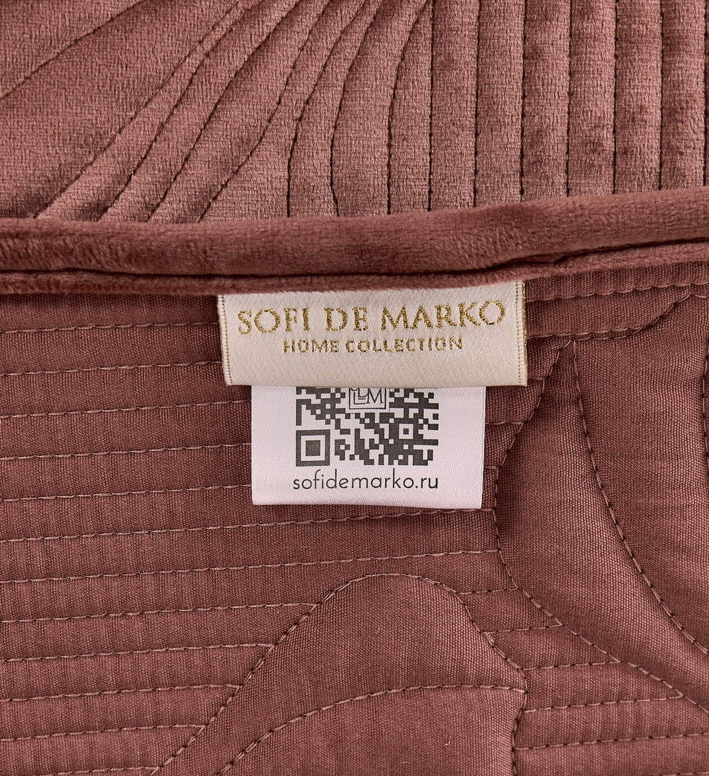 Покрывало 240x260 Sofi De MarkO Бенита цвета марсалы