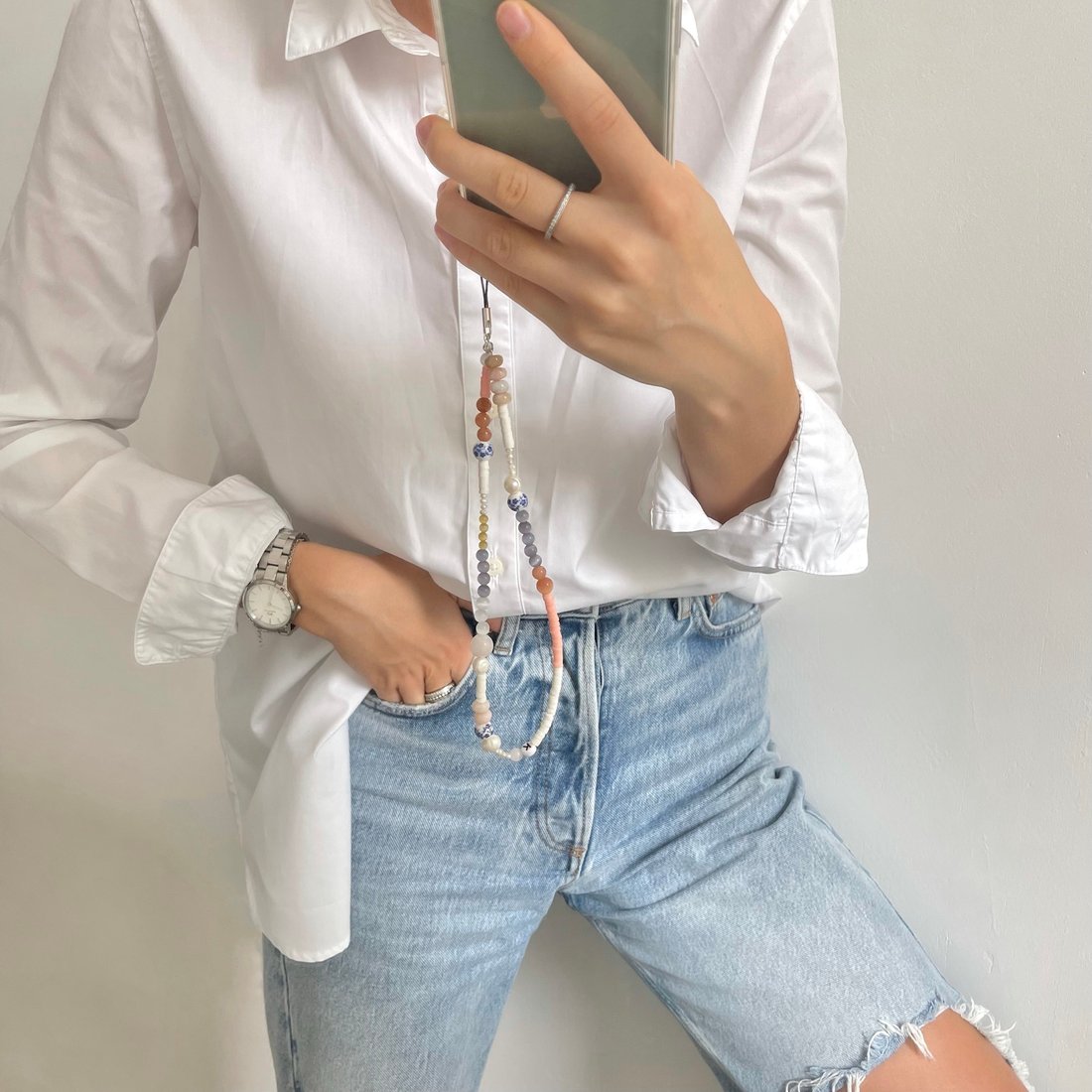 Porcelain phone strap