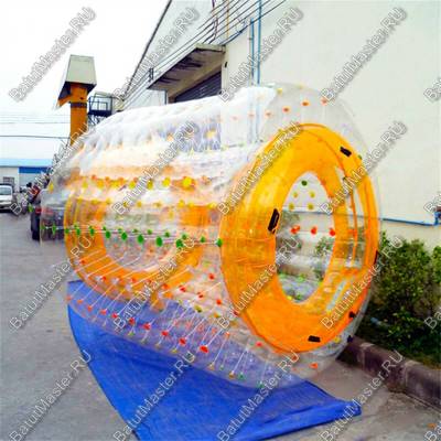 Аттракцион Водный роллер (Гидророллер) "Апельсиновый" ПВХ 2,4*2,2*2,2