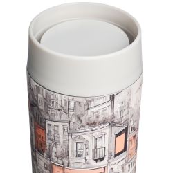 ТЕРМОКРУЖКА ГОРОД 350 МЛ, КОЛБА НЕРЖ.СТАЛЬ 18/10