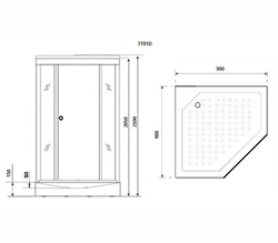 Душевая кабина Niagara Lux NG-7701DW