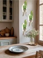 Набор из трех панно "Букетик" с цветами 19*29 см