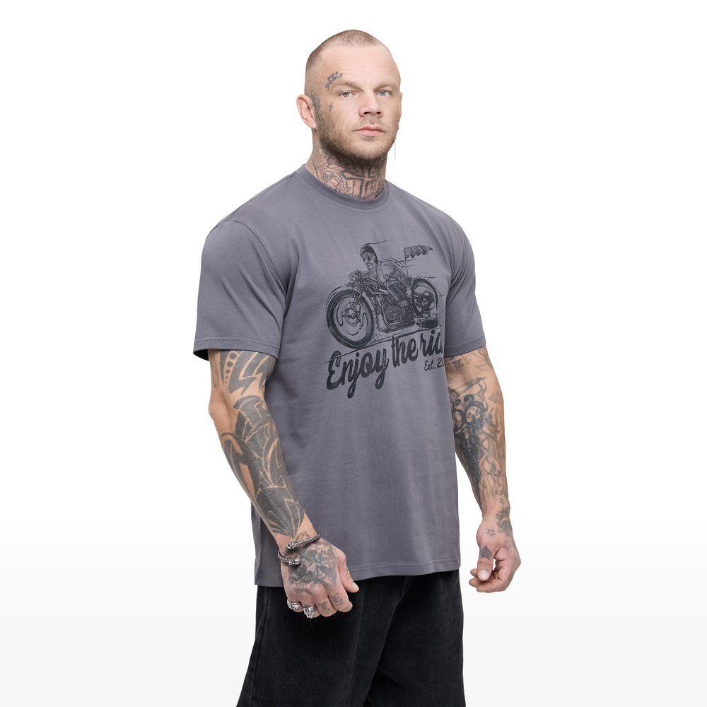 Футболка CLAN13 ENJOY THE RIDE, серый