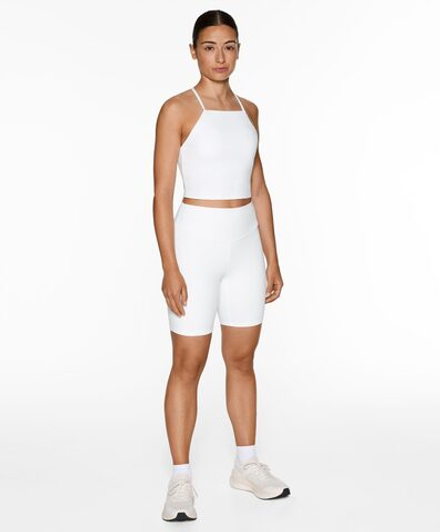 Oysho Топ Comfortlux на бретелях с открытой спинкой, белый