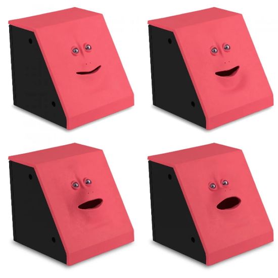 Копилка интерактивная Жующая монеты, красная