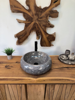 Раковина из мрамора Donut Grey DM-65868 45х45х15 из натурального камня