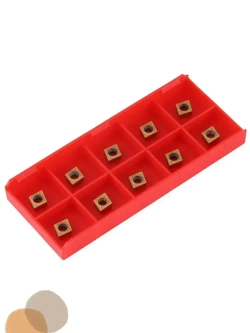 10шт Твердосплавных наконечников с ЧПУ, режущие пластины для токарного станка, токарный инструмент с коробкой