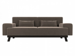 Диван прямой Мюнхен, Коричневый, Велюр, 109099