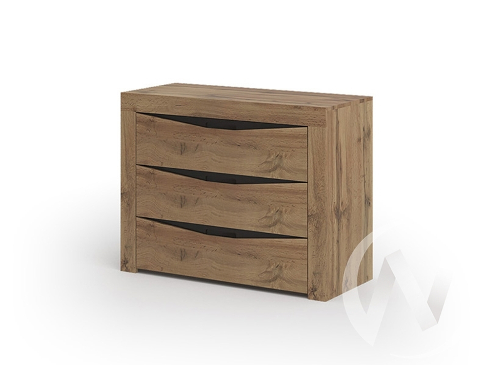 Комод 3 ящика Спальня Паола КМ 701